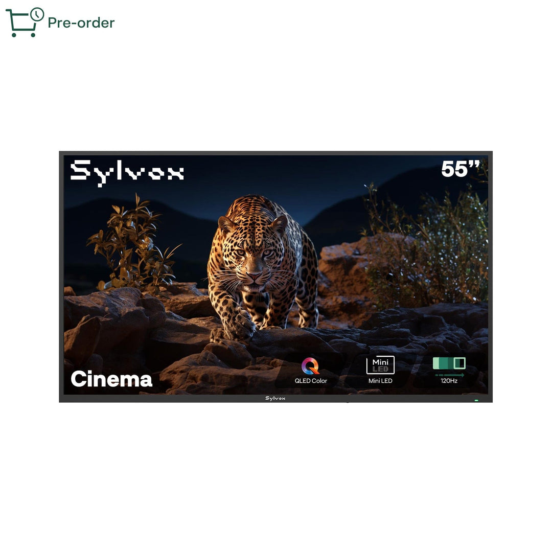 Sylvox Cinema تلفزيون خارجي Helio QLED مقاس 55 بوصة - موديل 2026 (120HZ و 2000 نيت)