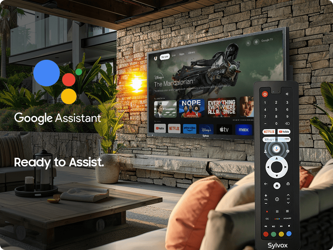 البحث الصوتي عبر Google Assistant في تلفزيون Sylvox Deck Pro QLED 3.0