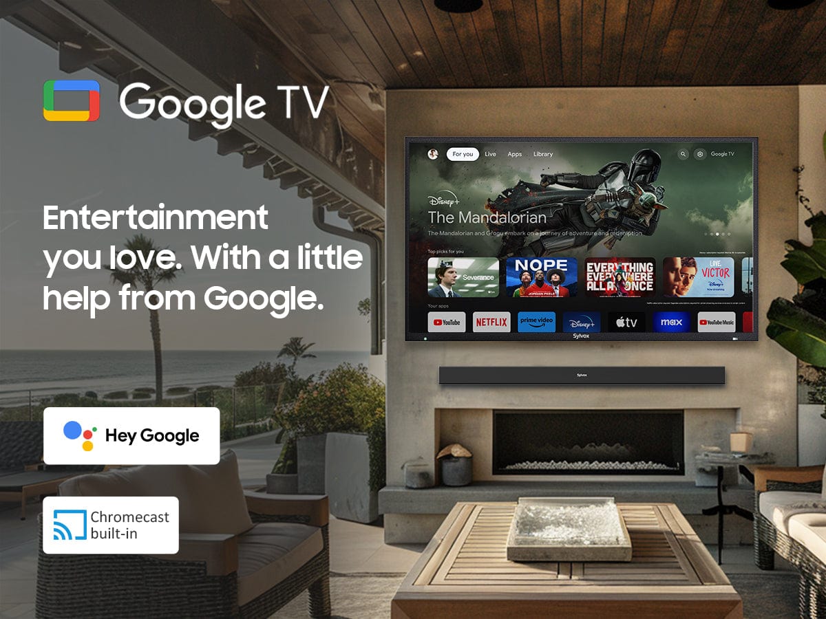 تلفزيون Sylvox Deck Pro QLED 3.0 خارجي 4K مع Google TV