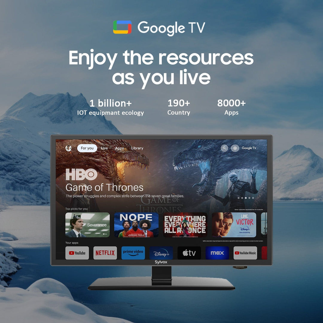 24-inch Smart RV TV 12 Volt (Google TV) - Vehicle Series
