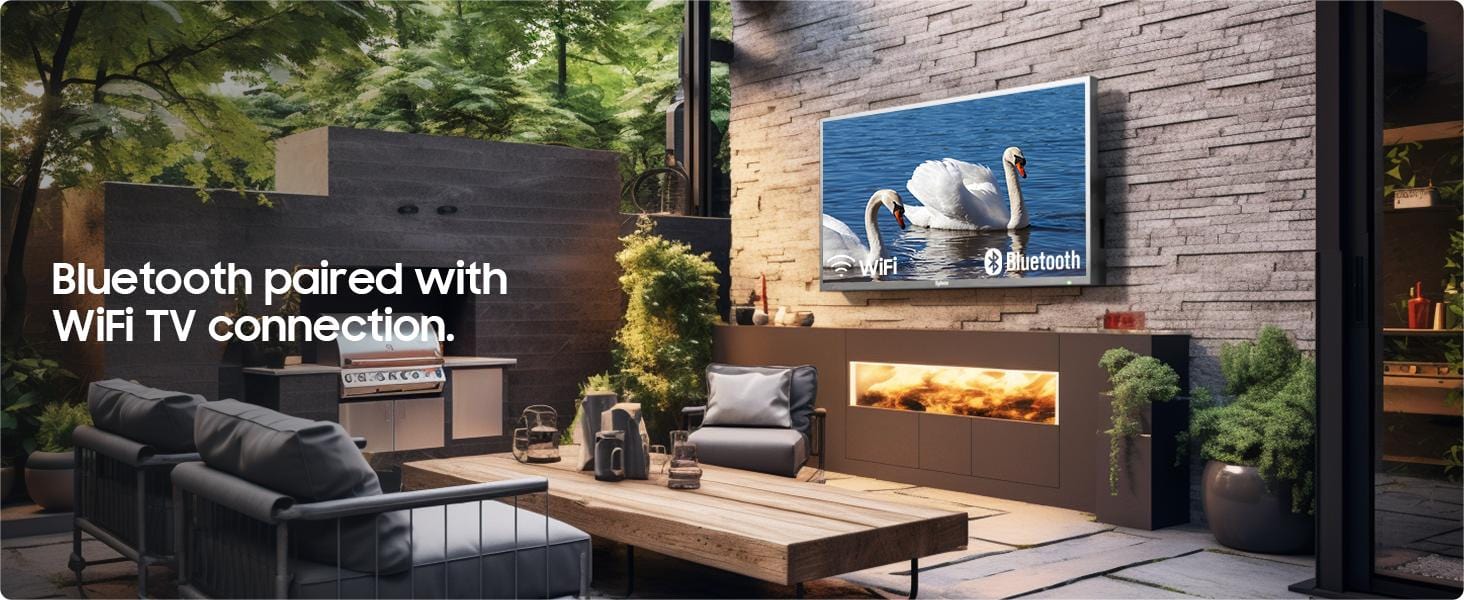 اتصال لاسلكي سلس عبر البلوتوث والواي فاي في تلفزيون Sylvox Deck Pro QLED 3.0
