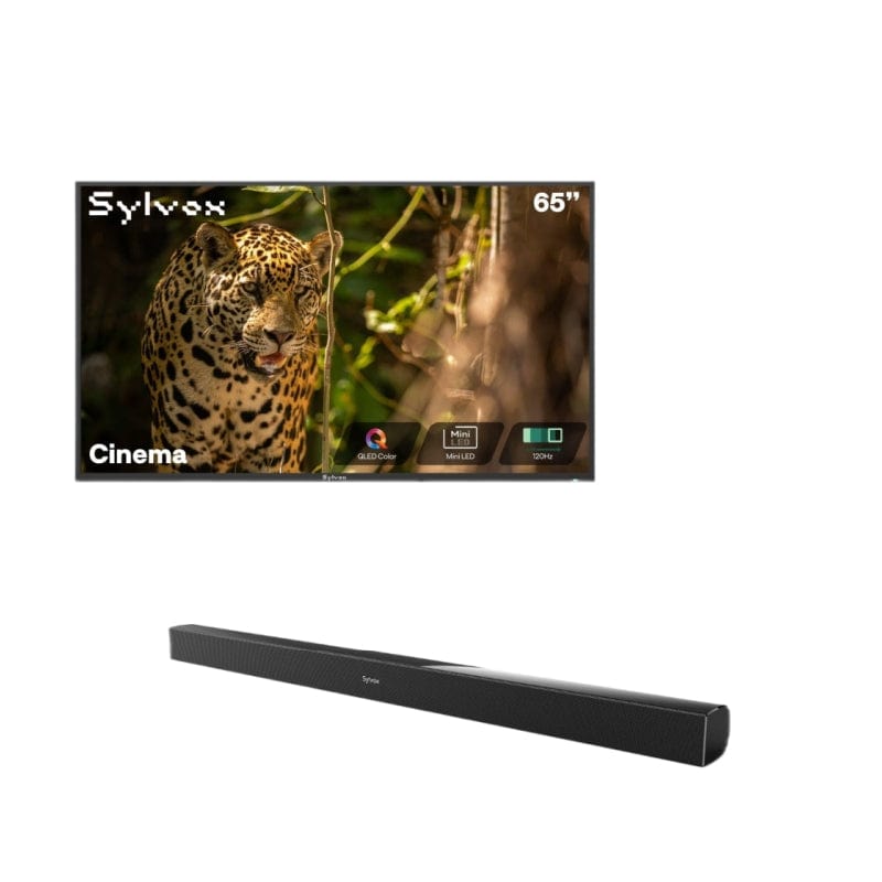 Sylvox Cinema تلفزيون خارجي Helio QLED مقاس 65 بوصة - موديل 2026 (120HZ و 2000 نيت)