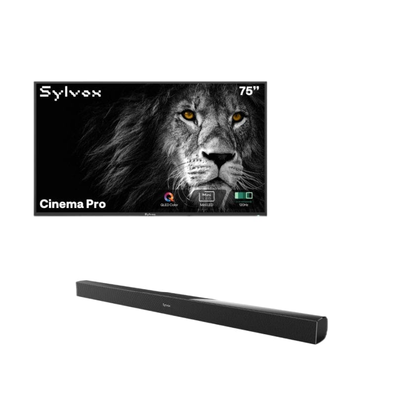 Sylvox Cinema Pro تلفزيون خارجي Helio QLED مقاس 75 بوصة (120HZ، 3500 نيت)