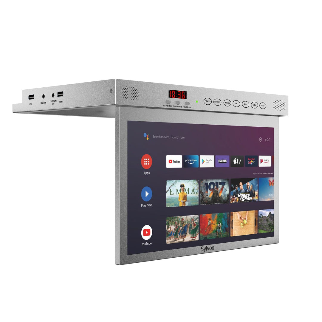 15.6-inch Under-Cabinet Smart TV - Silver Kitchen