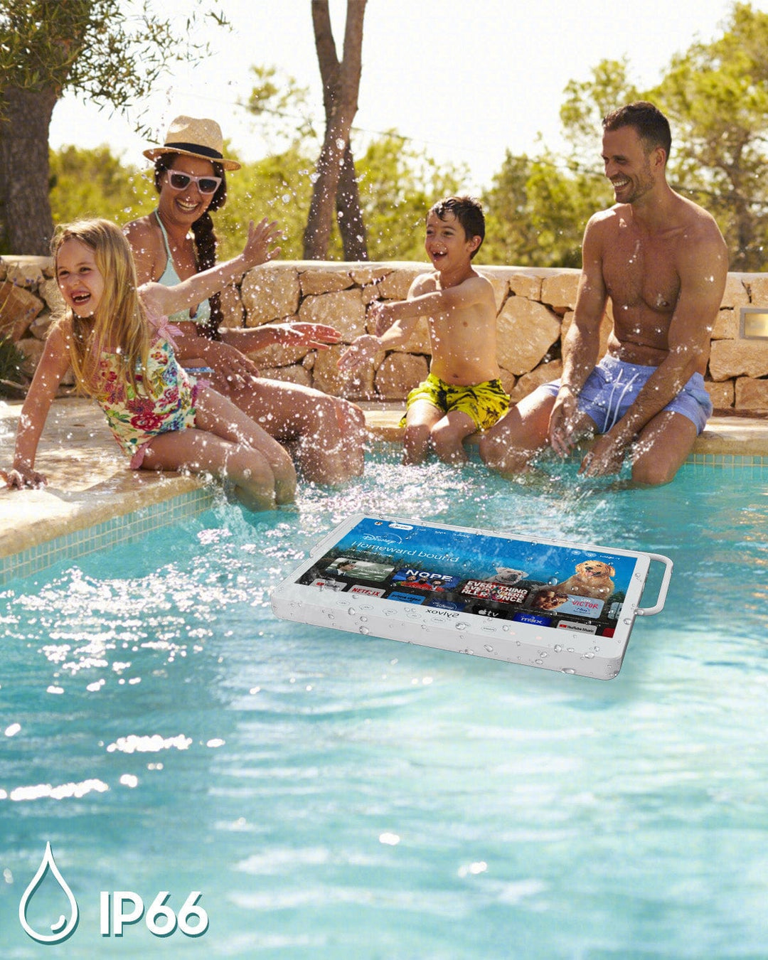 15.6" Smart Waterproof Battery Powered TV-Portable TV