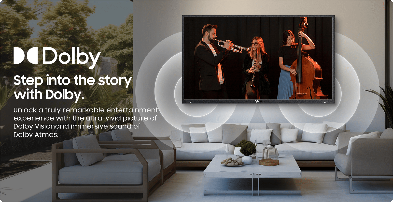 تلفزيون Sylvox Deck Pro QLED 3.0 مع تقنية Dolby Vision و Atmos