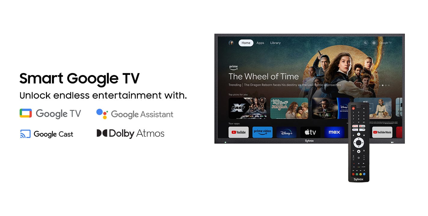 تلفزيون Sylvox Deck Pro 3.0 خارجي مع Google TV و Dolby Atmos