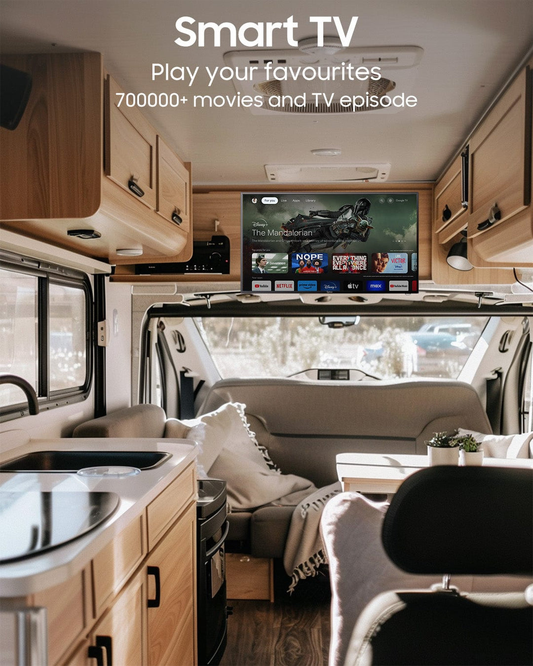 40-inch Smart RV TV 12 Volt (Google TV) - Vehicle Series