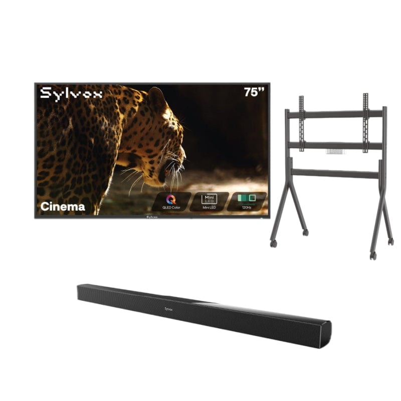 Sylvox Cinema تلفزيون خارجي Helio QLED مقاس 75 بوصة - موديل 2026 (120HZ و 2000 نيت)