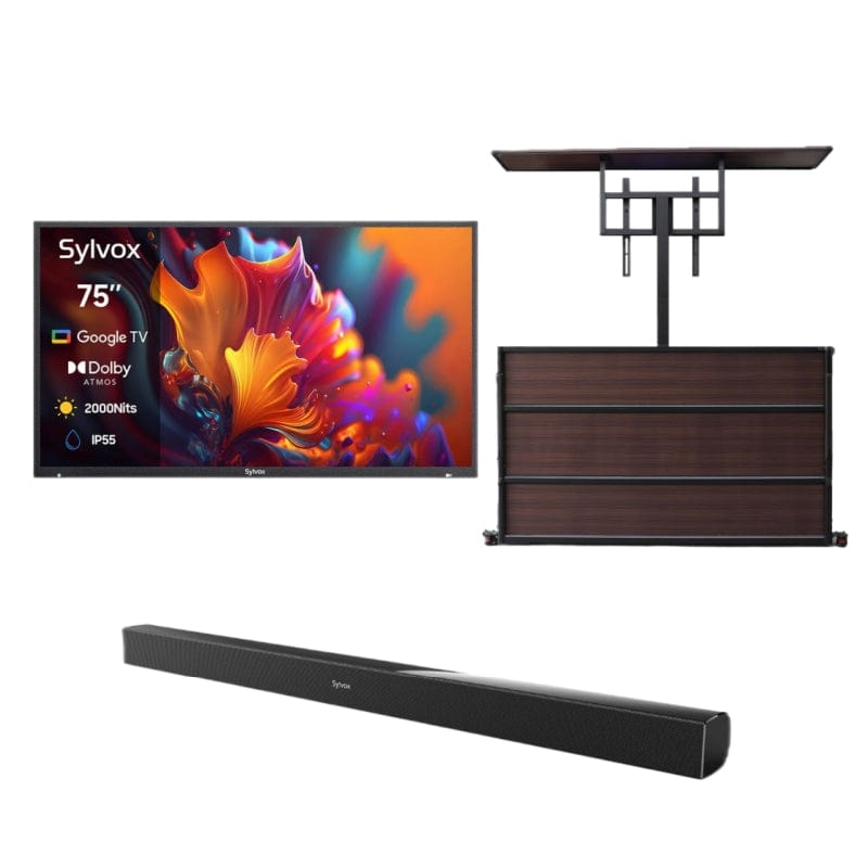 تلفزيون خارجي QLED فاخر 75 بوصة (Google TV) - سلسلة Pool Pro QLED 2.0 لعام 2026