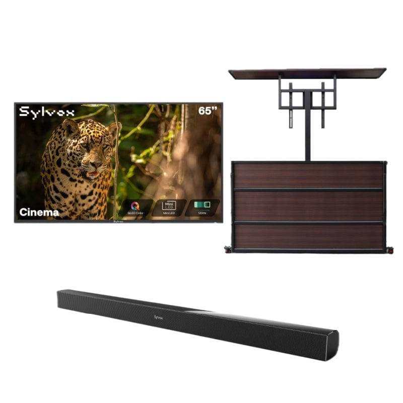 Sylvox Cinema تلفزيون خارجي Helio QLED مقاس 65 بوصة - موديل 2026 (120HZ و 2000 نيت)