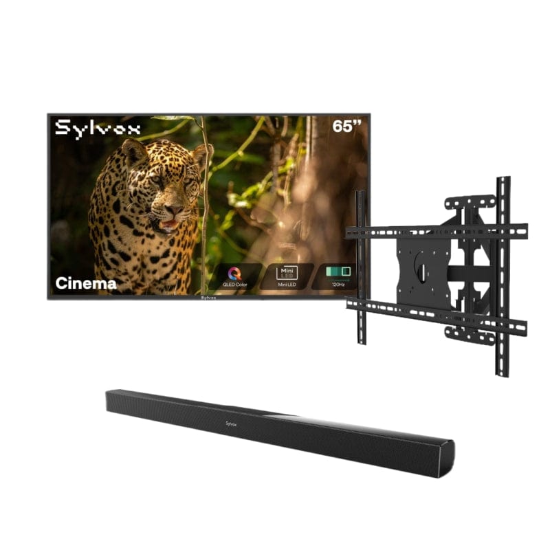 Sylvox Cinema تلفزيون خارجي Helio QLED مقاس 65 بوصة - موديل 2026 (120HZ و 2000 نيت)
