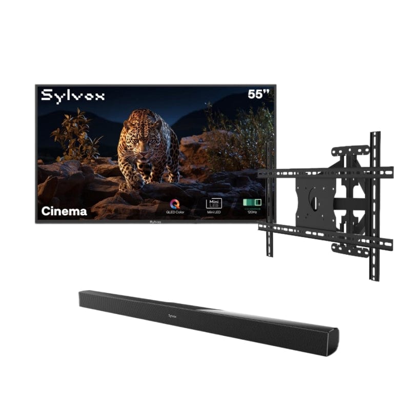 Sylvox Cinema تلفزيون خارجي Helio QLED مقاس 55 بوصة - موديل 2026 (120HZ و 2000 نيت)