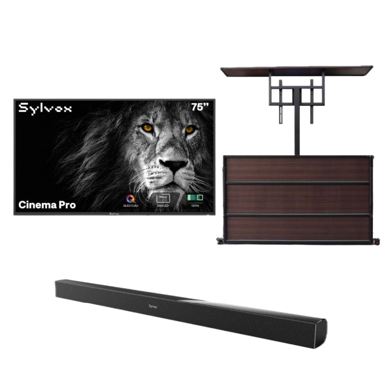 Sylvox Cinema Pro تلفزيون خارجي Helio QLED مقاس 75 بوصة (120HZ، 3500 نيت)