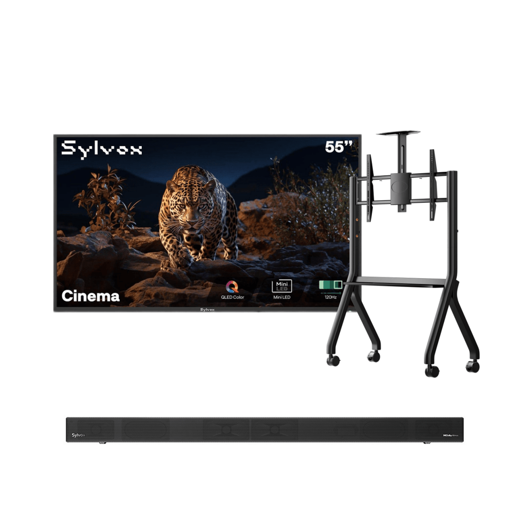Sylvox Cinema تلفزيون خارجي Helio QLED مقاس 55 بوصة - موديل 2026 (120HZ و 2000 نيت)