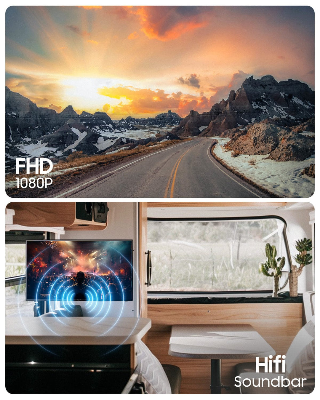 40-inch Smart RV TV 12 Volt (Google TV) - Vehicle Series