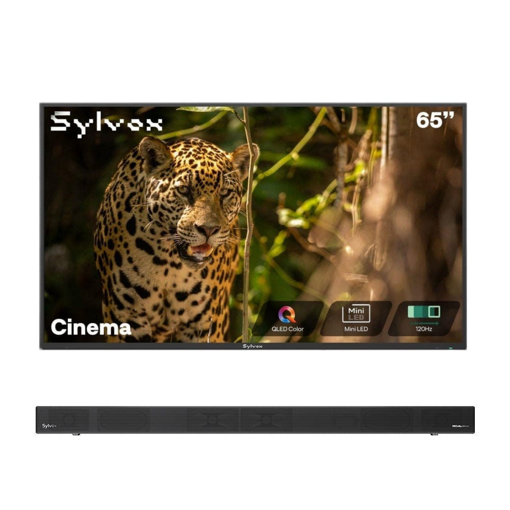 Sylvox Cinema تلفزيون خارجي Helio QLED مقاس 65 بوصة - موديل 2026 (120HZ و 2000 نيت)