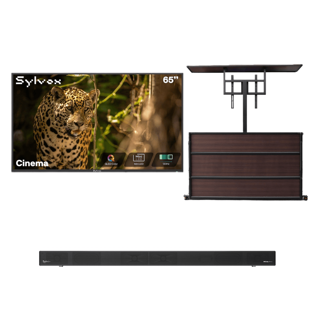 Sylvox Cinema تلفزيون خارجي Helio QLED مقاس 75 بوصة - موديل 2026 (120HZ و 2000 نيت)