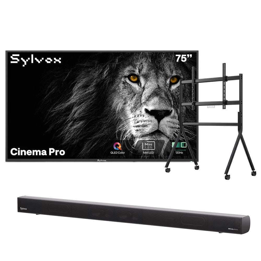 Sylvox Cinema Pro تلفزيون خارجي Helio QLED مقاس 75 بوصة (120HZ، 3500 نيت)
