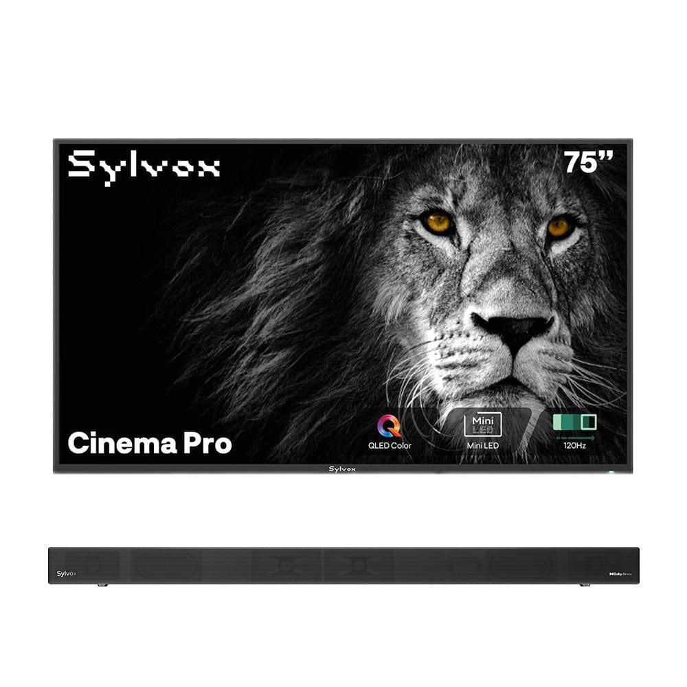 Sylvox Cinema Pro تلفزيون خارجي Helio QLED مقاس 75 بوصة (120HZ، 3500 نيت)
