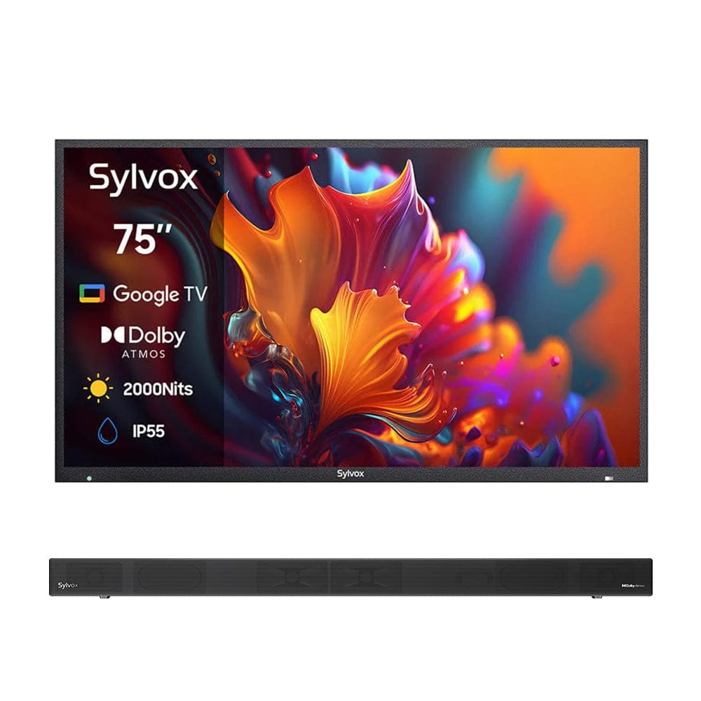 تلفزيون خارجي QLED فاخر 75 بوصة (Google TV) - سلسلة Pool Pro QLED 2.0 لعام 2026