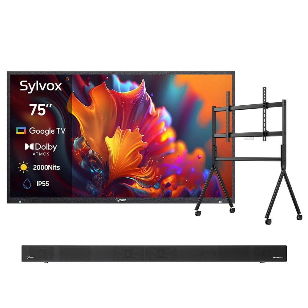 تلفزيون خارجي QLED فاخر 75 بوصة (Google TV) - سلسلة Pool Pro QLED 2.0 لعام 2026