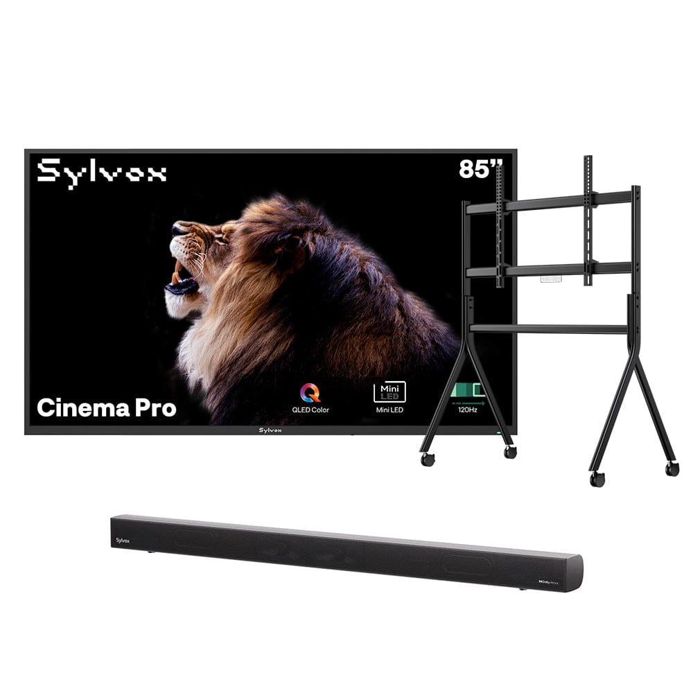 Sylvox Cinema Pro تلفزيون خارجي Helio QLED مقاس 65 بوصة (3500 نيت، 120HZ)