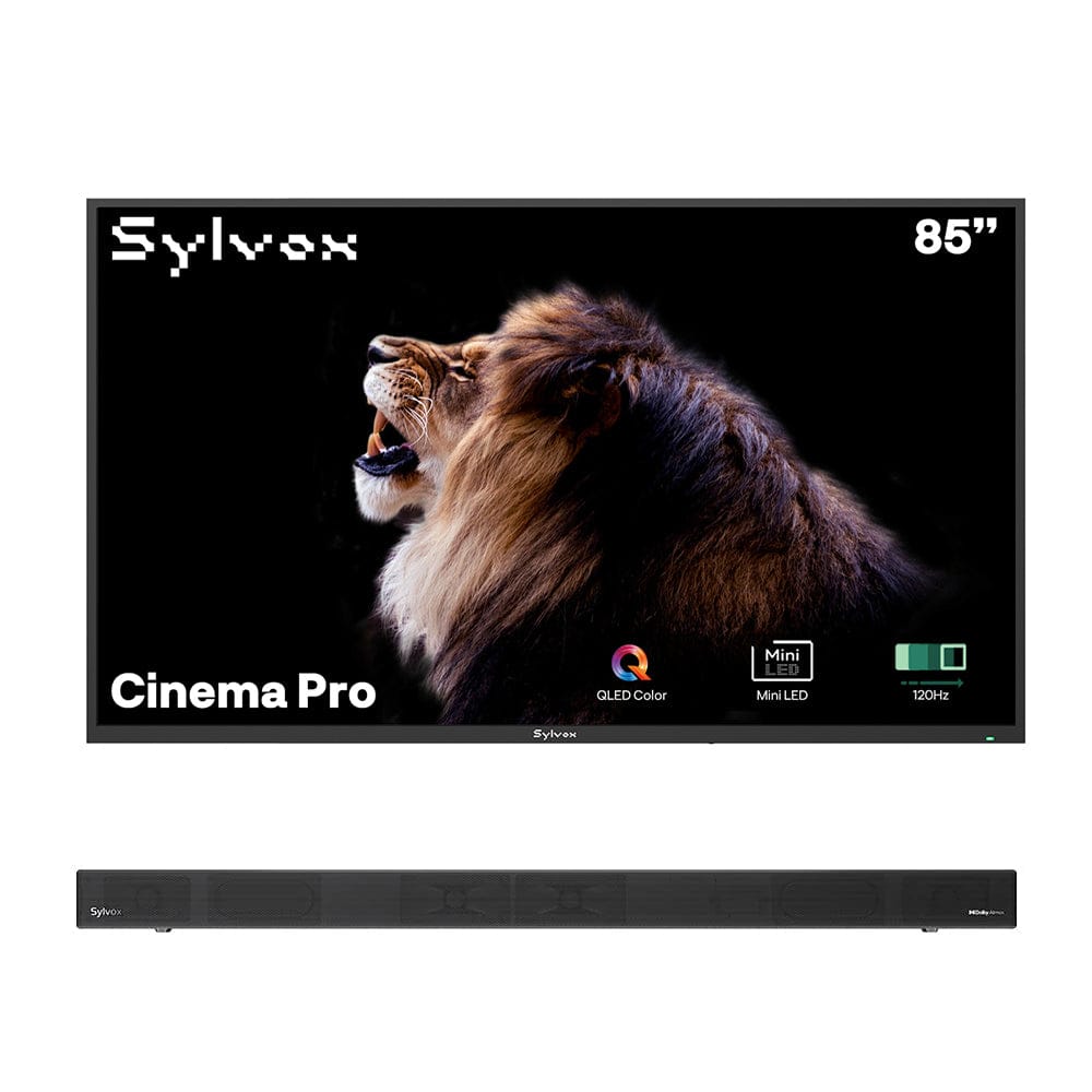 Sylvox Cinema Pro تلفزيون خارجي Helio QLED مقاس 65 بوصة (3500 نيت، 120HZ)