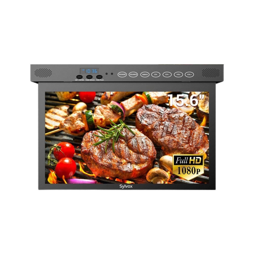 Smart TV 15.6 inches Under Cabinet - Black Kitchen