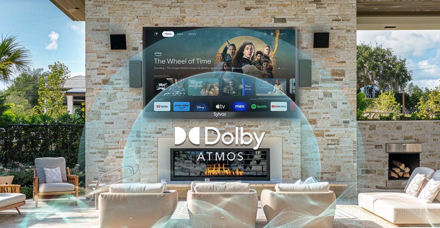 صوت Dolby غامر للاستمتاع في الخارج